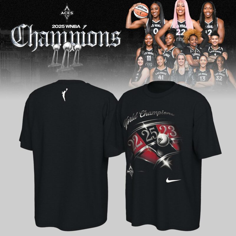 Las Vegas Aces 2025 WNBA Champions T-shirt