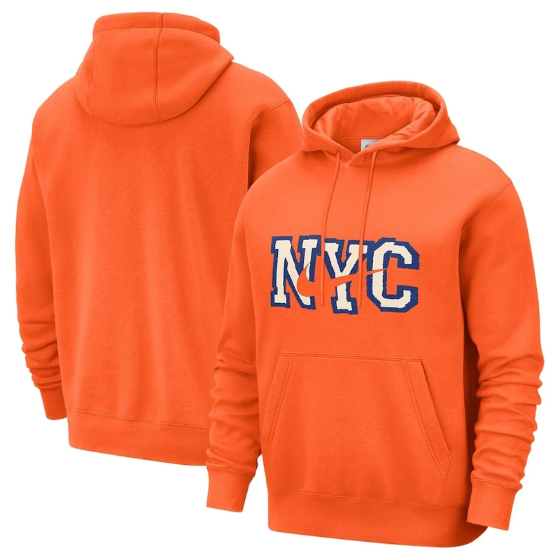New York Knicks 2025/26 City Edition Remix Hoodie - Orange