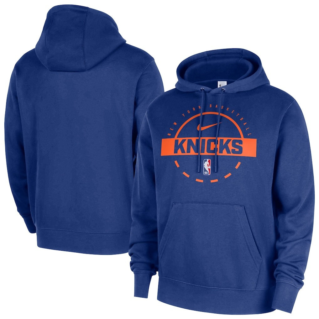 New York Knicks 2025/26 Practice Club Pullover Hoodie - Blue