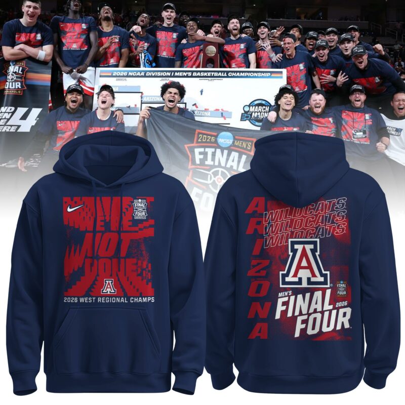 _ Arizona Men's Basketball 2026 Final Four Locker Room Hoodie