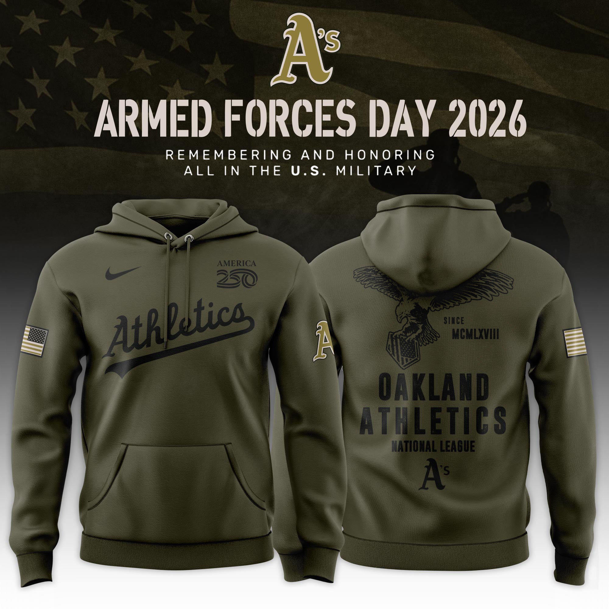 OAK 2026 Armed Forces Day Limited Edition Hoodie