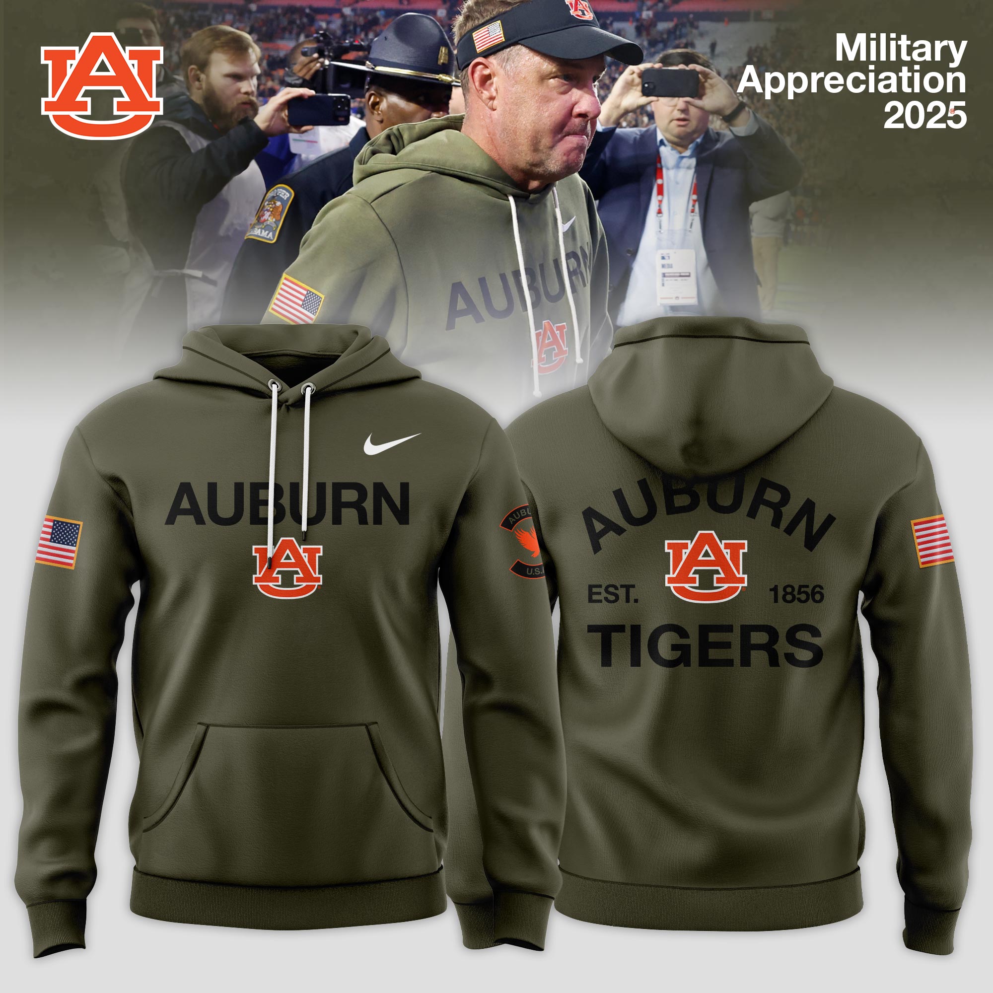 Auburn Tigers 2025 Military Appreciation Limited Edition Hoodie