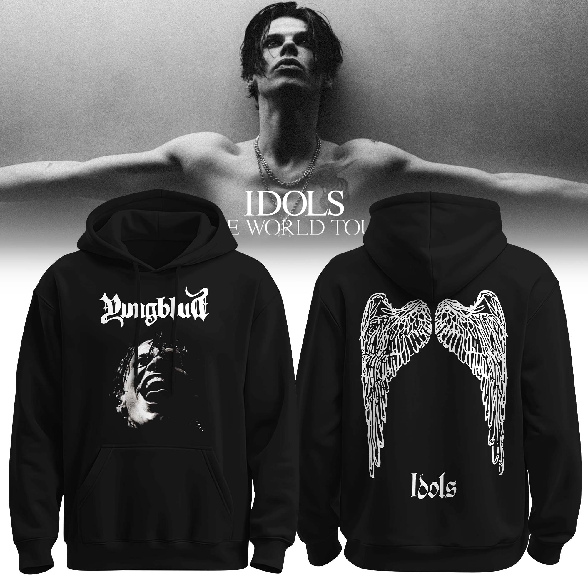 YUNGBLUD Idols The World Tour 2026 Limited Edition Hoodie