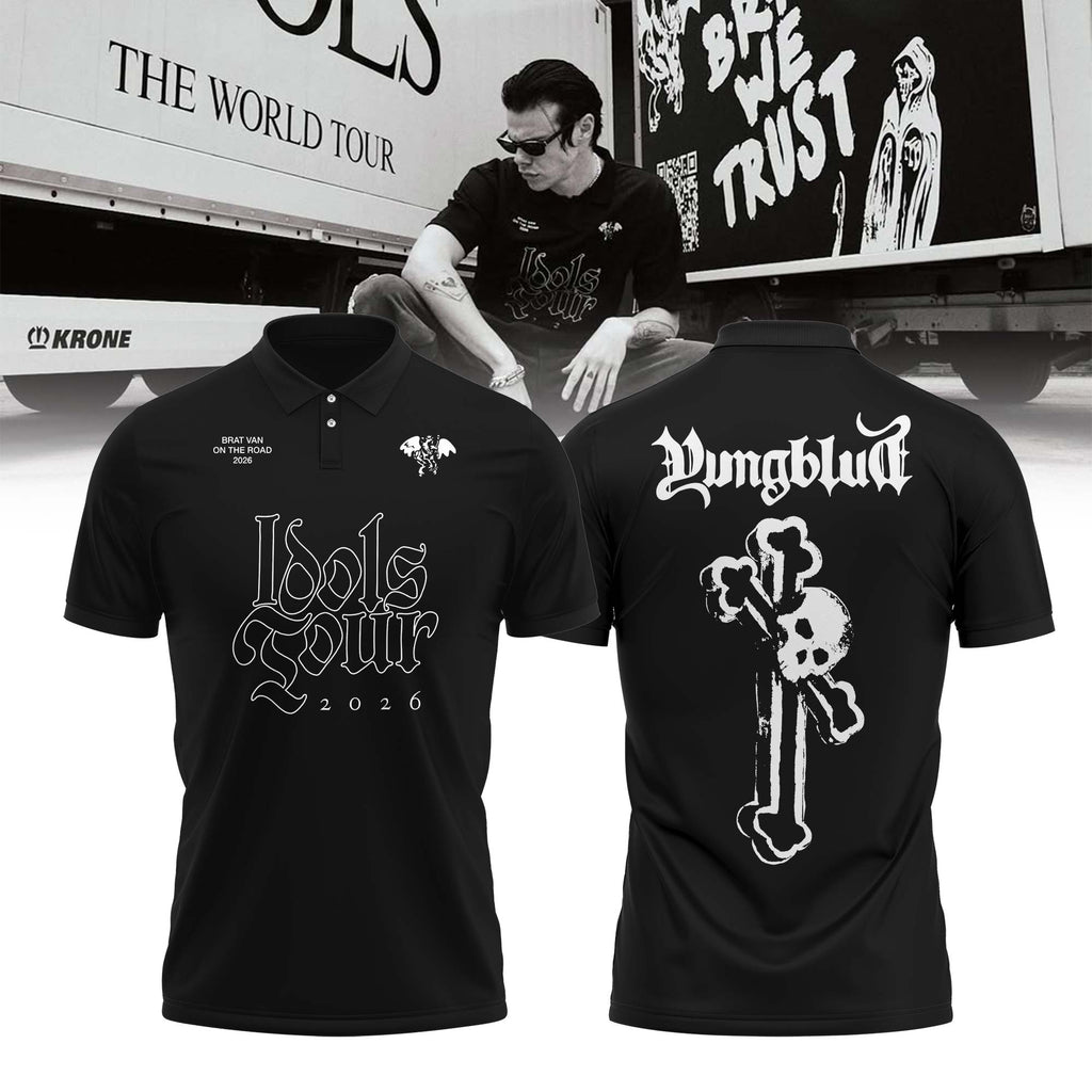 YUNGBLUD Idols The World Tour 2026 Limited Edition Polo