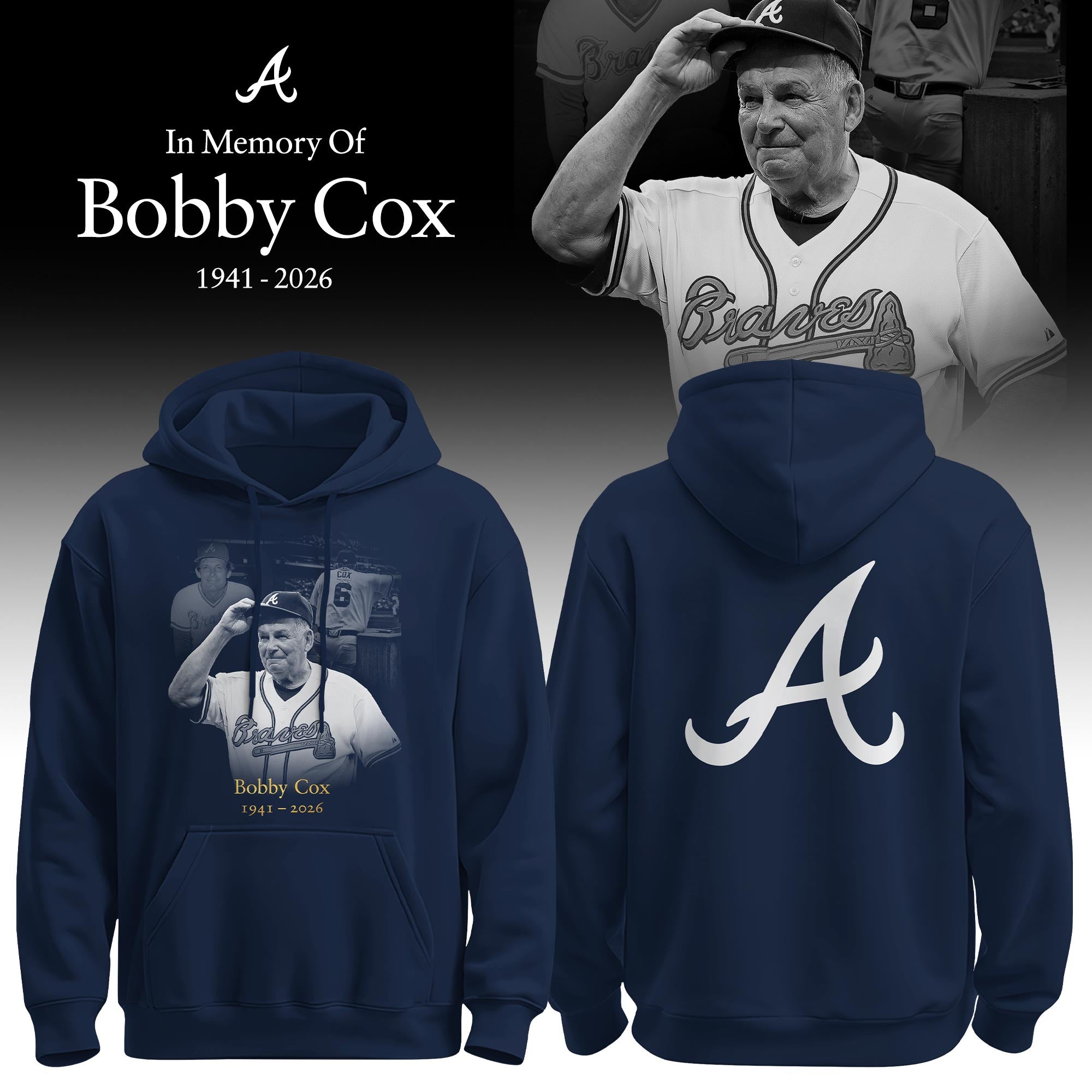 _ ...RIP Bobby Cox Limited Edition Hoodie
