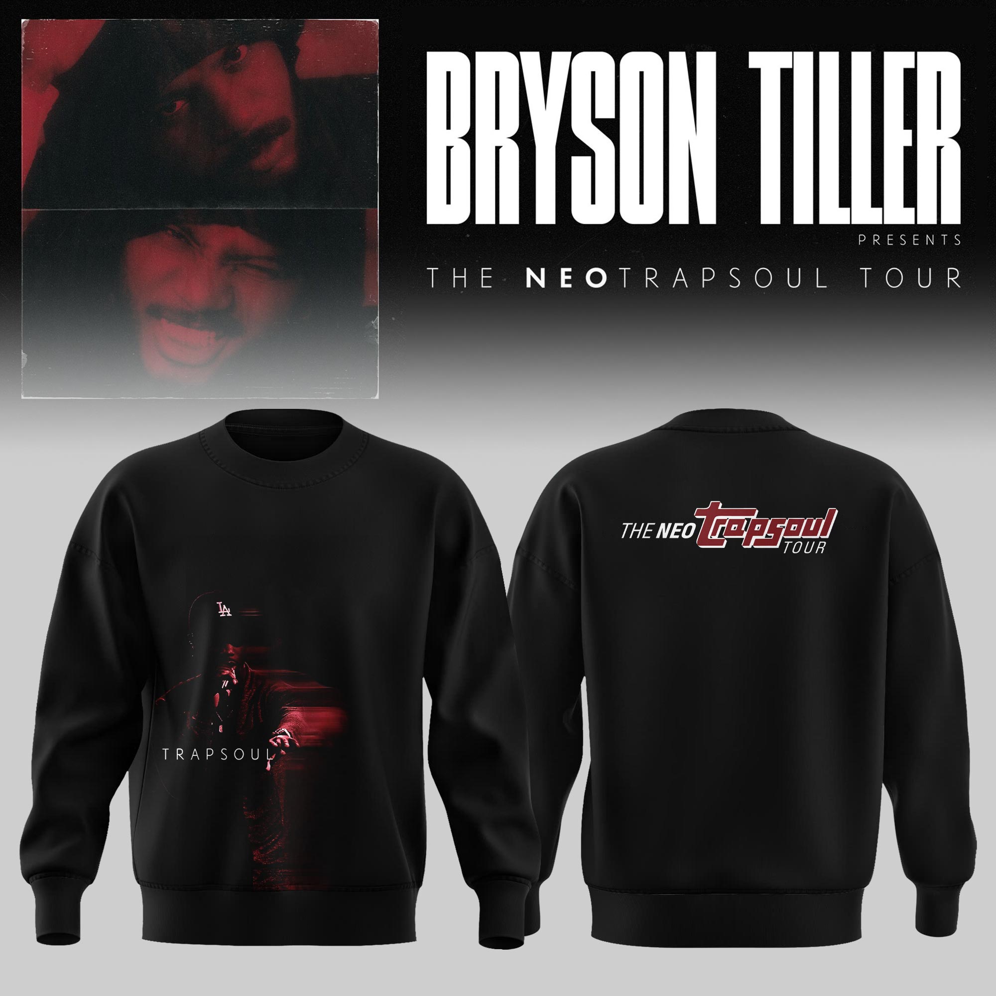 Bryson Tiller The Neo Trapsoul Tour 2026 Limited Edition Sweater