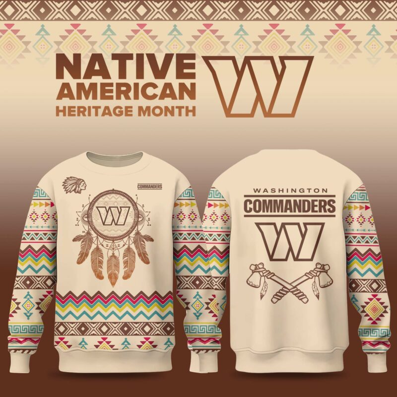 Washington Commanders Native American Heritage Month 2025 Limited Sweatshirt