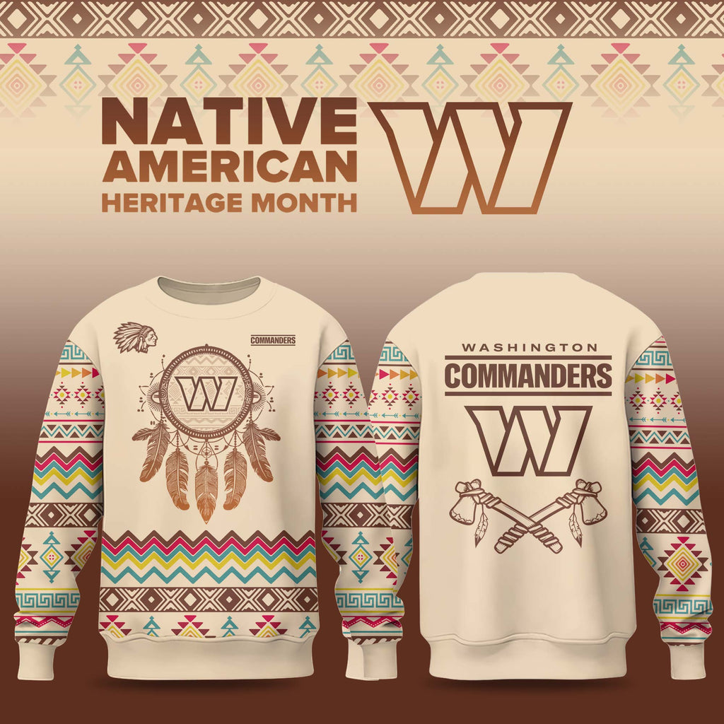 Washington Commanders Native American Heritage Month 2025 Limited Sweatshirt