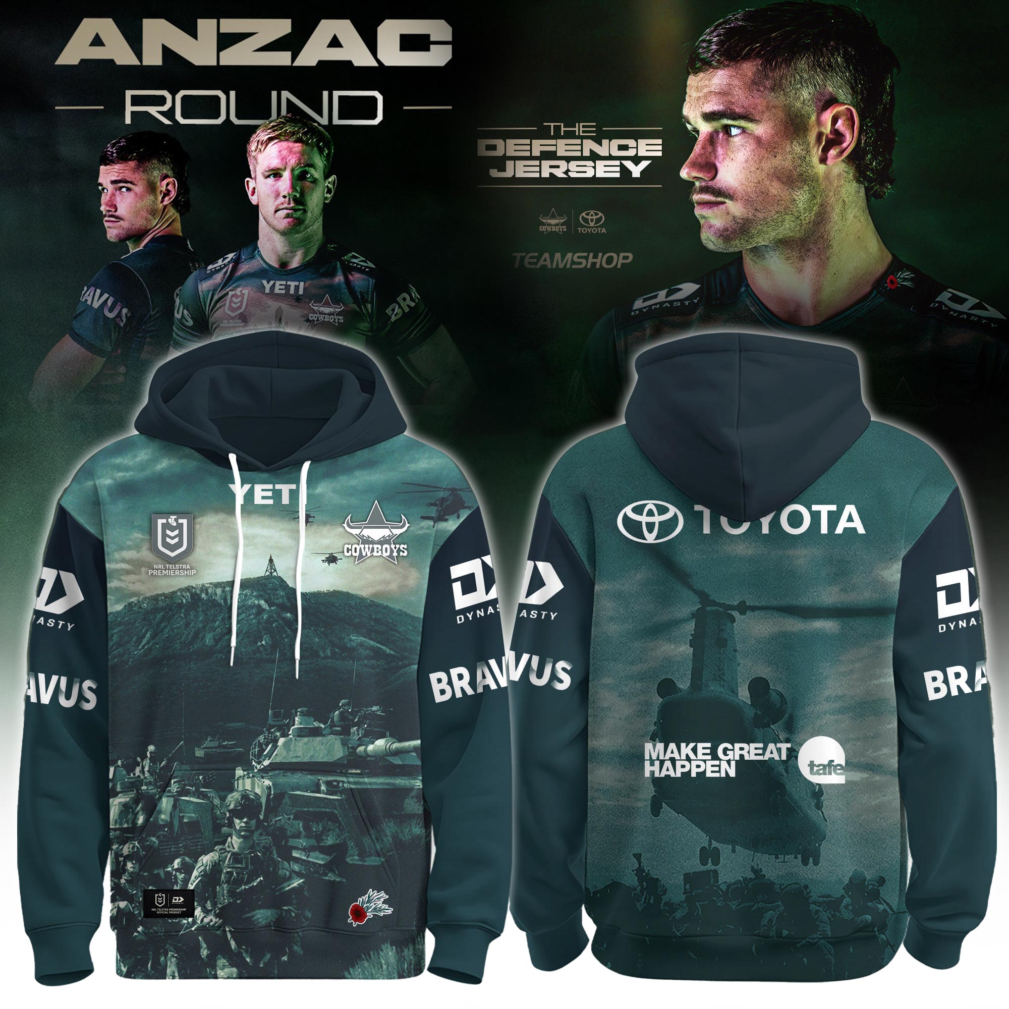 NQ Cowboys Anzac 2026 Limited Editions Hoodie