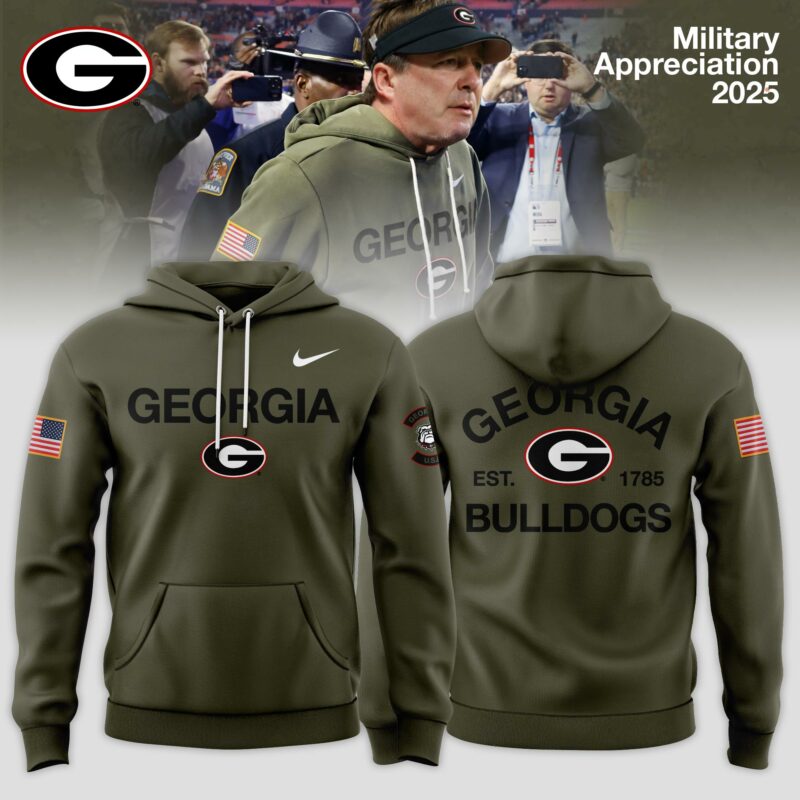 _ Georgia Bulldogs 2025 Military Appreciation Limited Edition Hoodie