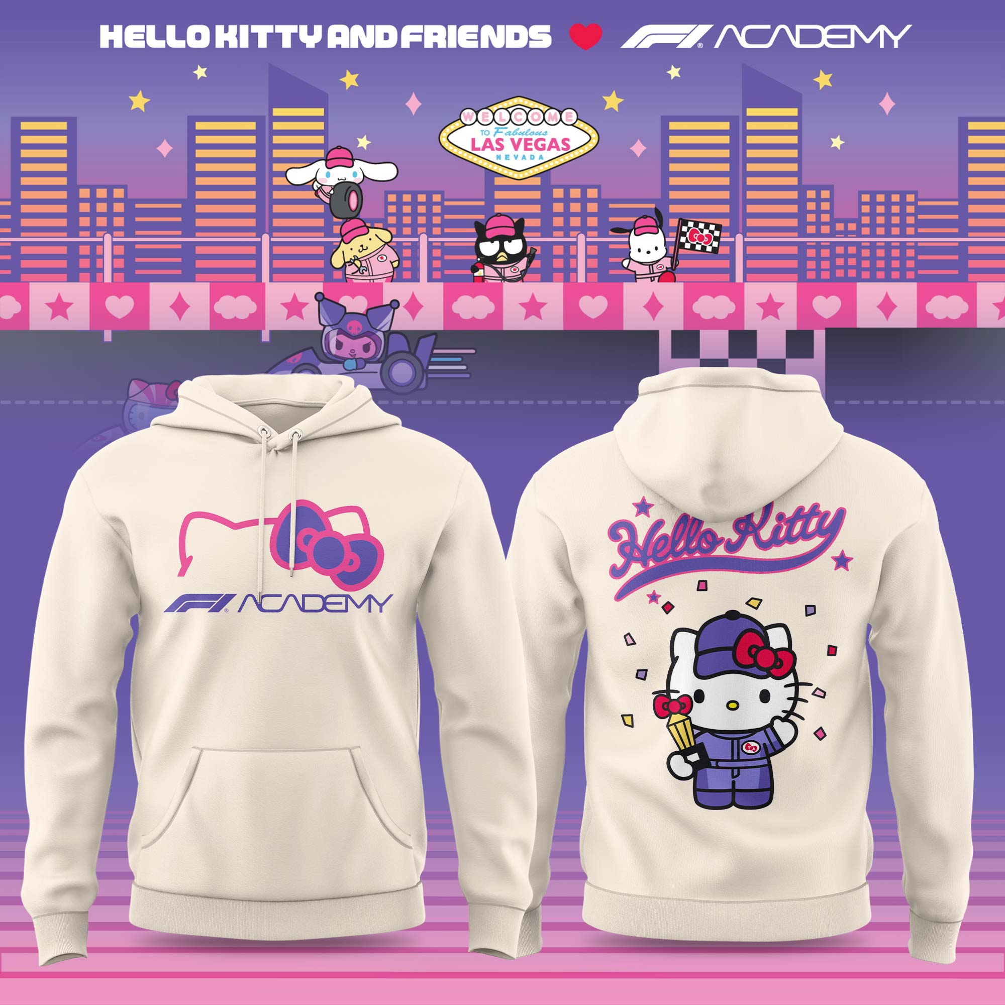 _ Hello Kitty And Friends x F1 Academy Limited Hoodie
