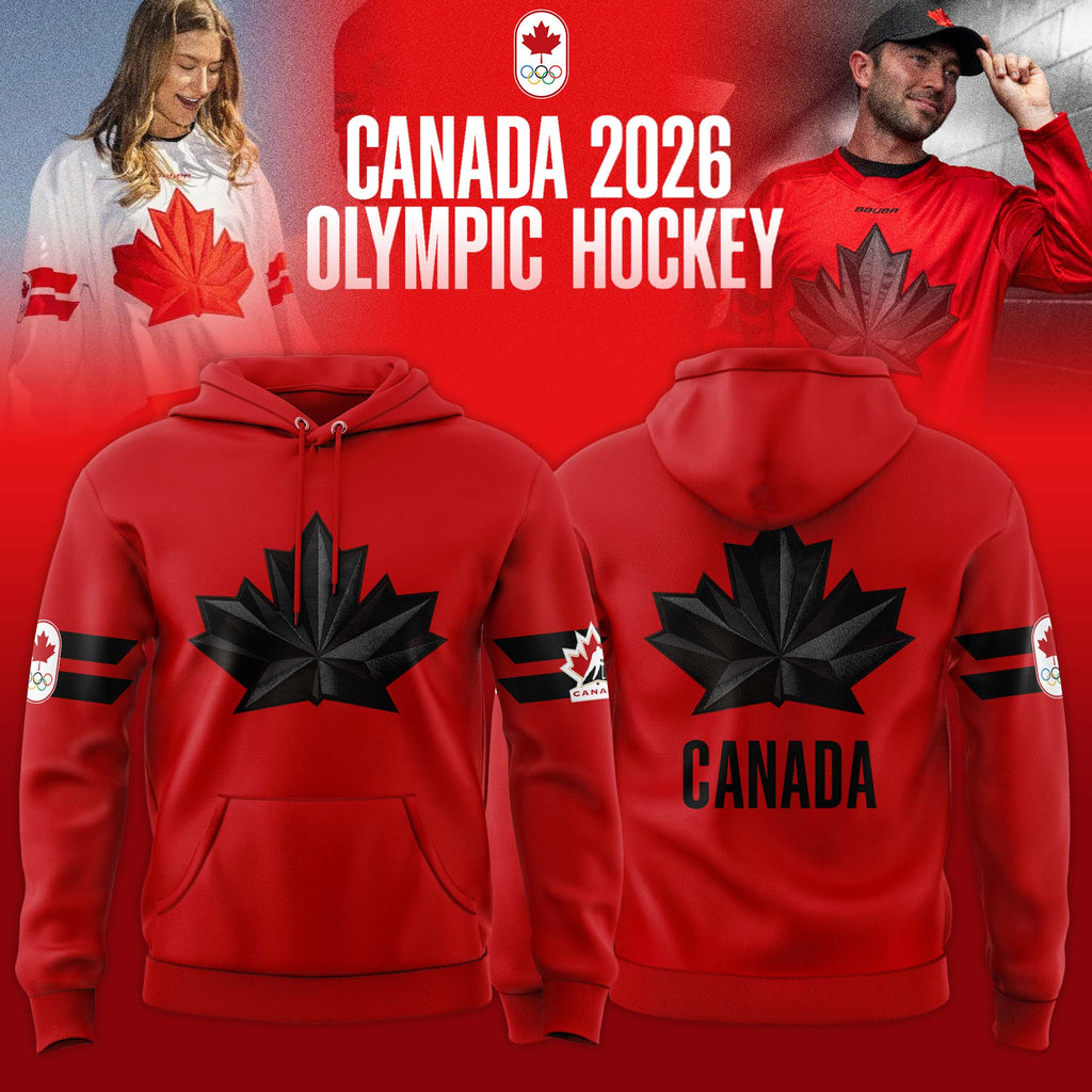 Canada 2026 Olympic Hockey Hoodie - Red