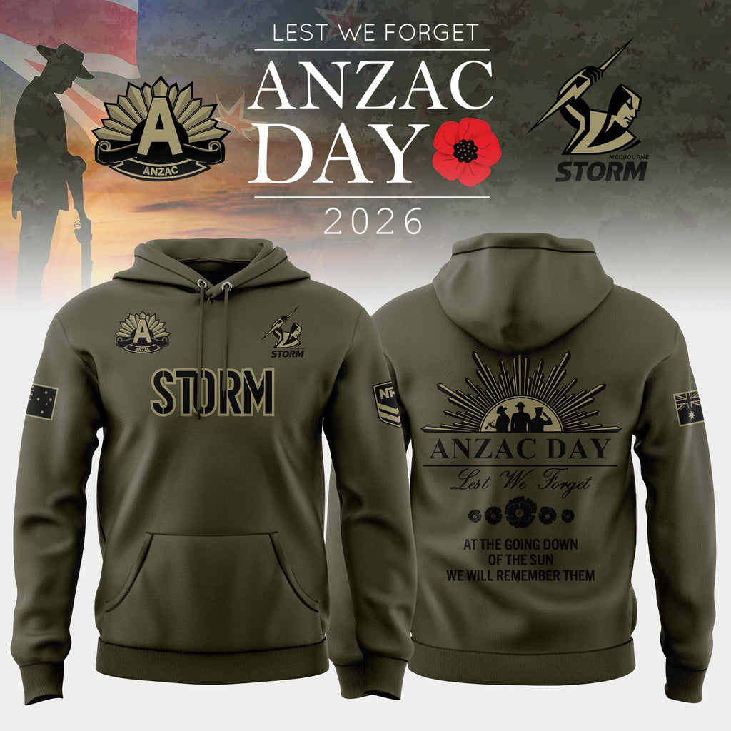 Melbourne Storm Anzac Day Hoodie