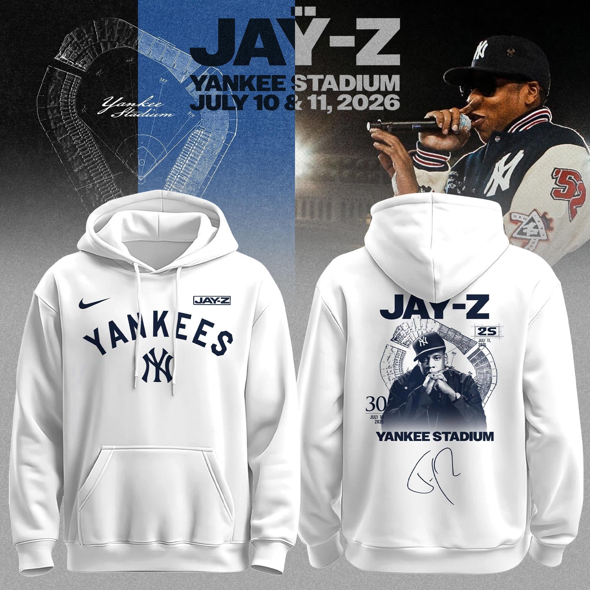 _ .NYY x Jay-Z Hometown Show 2026 Limited Edition Hoodie