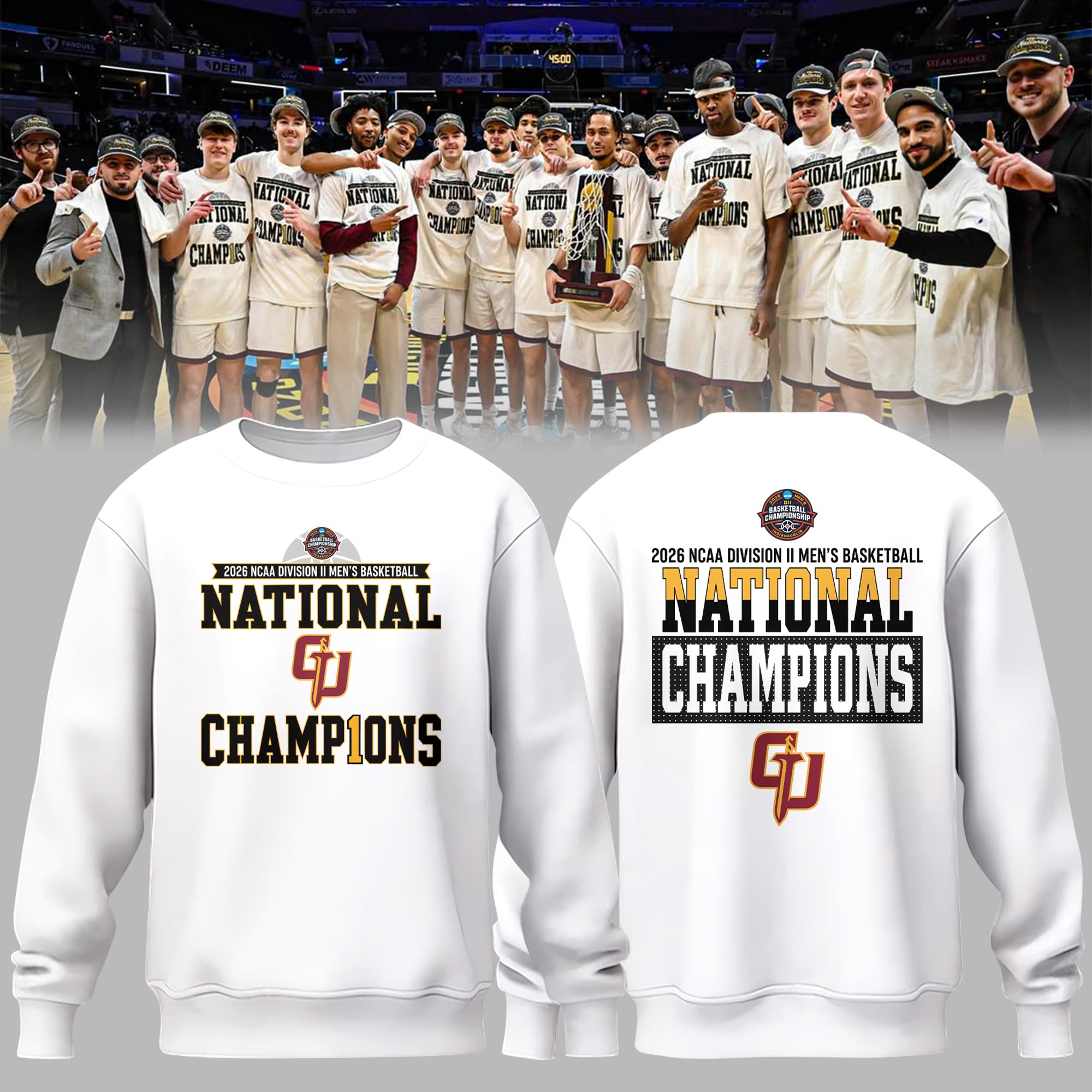 GGK 2026 NCAA Division II Men's Basketball National Champions Sweatshirt