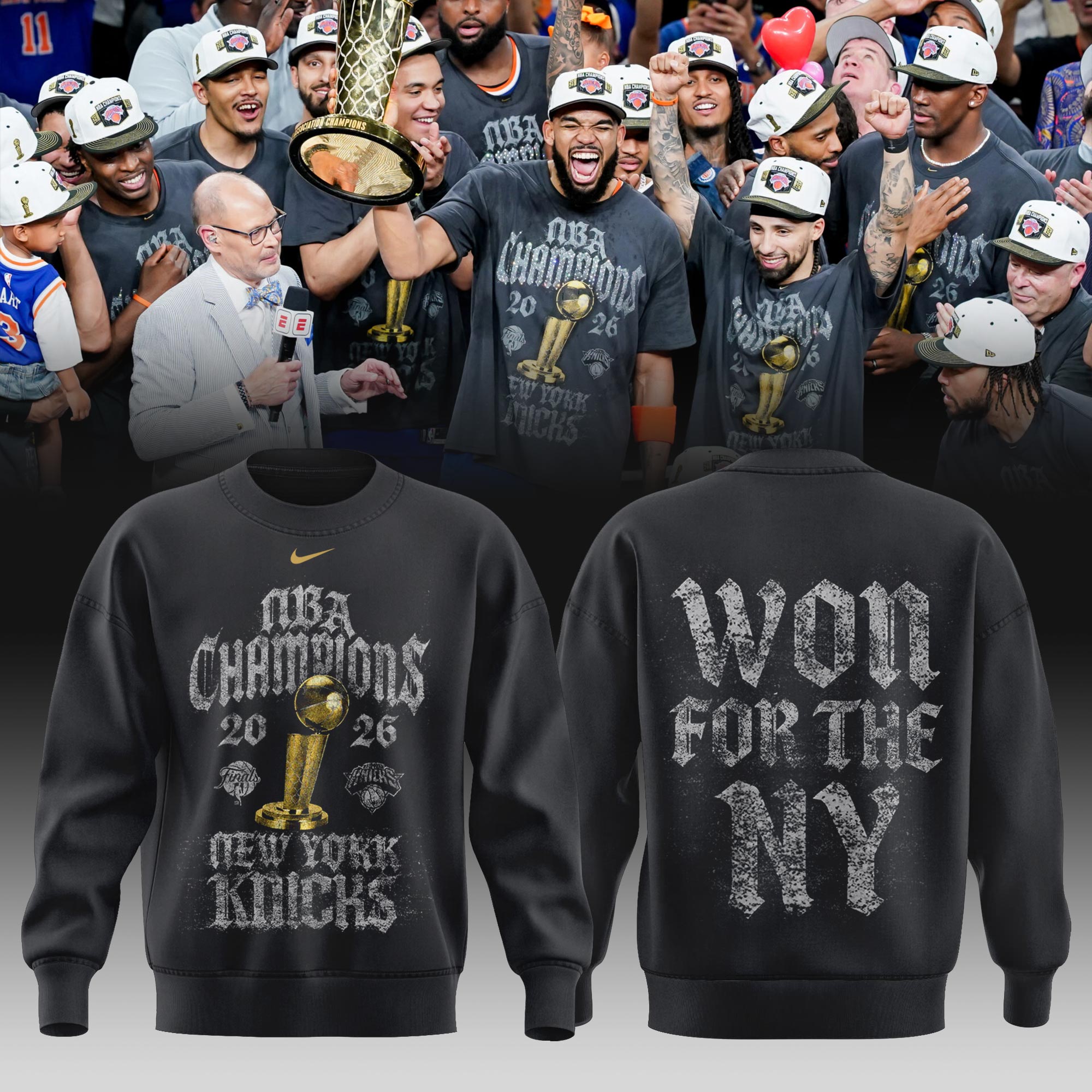 _NYK 2026 NBA Champions Limited Edition Locker Room Sweatshirt
