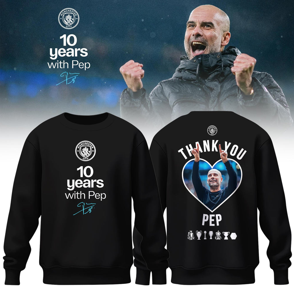 Man City Thank You Pep Limited Edition Sweatshirt