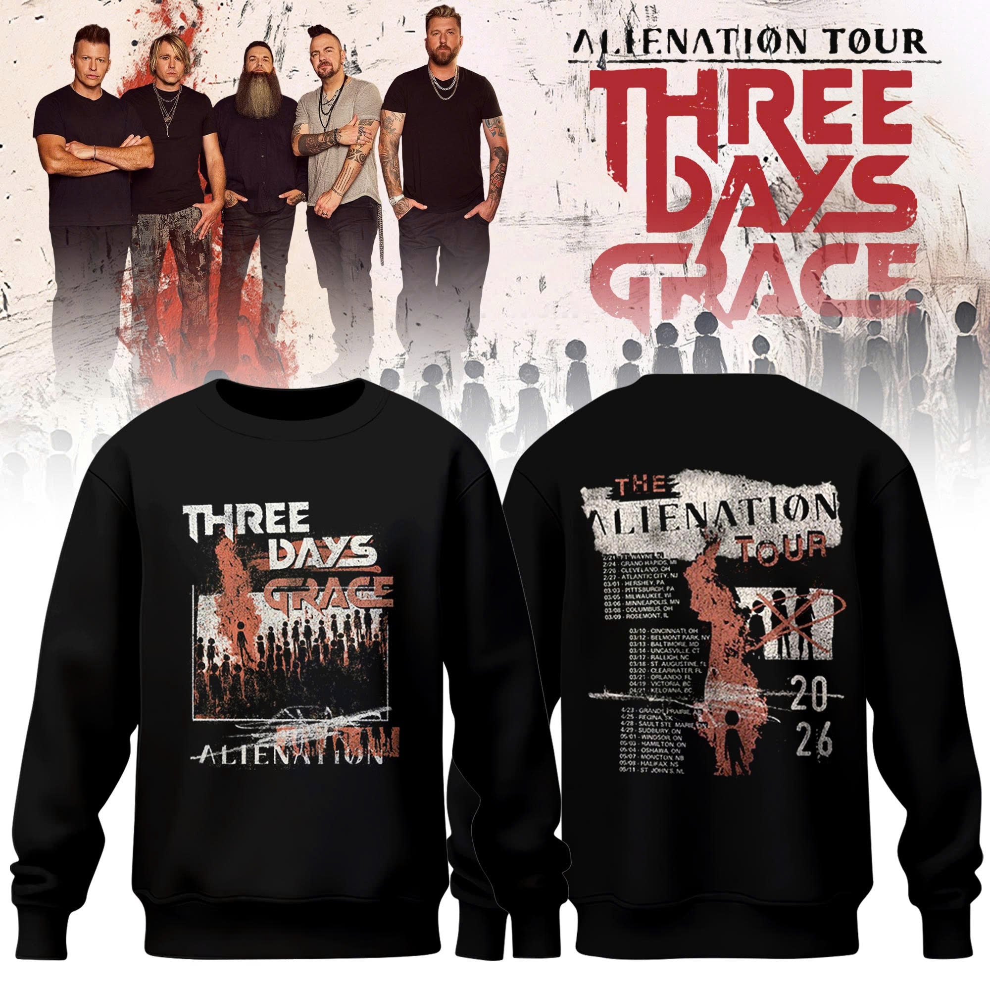 3DG Alienation Tour 2026 Limited Edition Sweatshirt