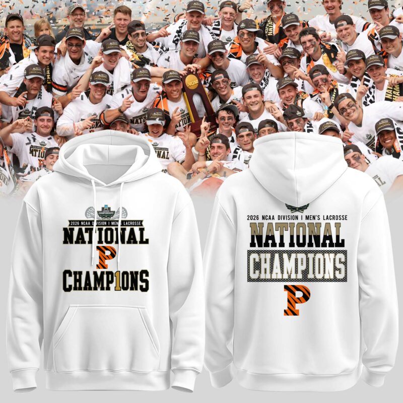 Princeton Tigers 2026 NCAA Men's Lacrosse National Champions Locker Room Hoodie