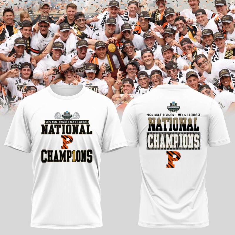 Princeton Tigers 2026 NCAA Men's Lacrosse National Champions Locker Room T-Shirt