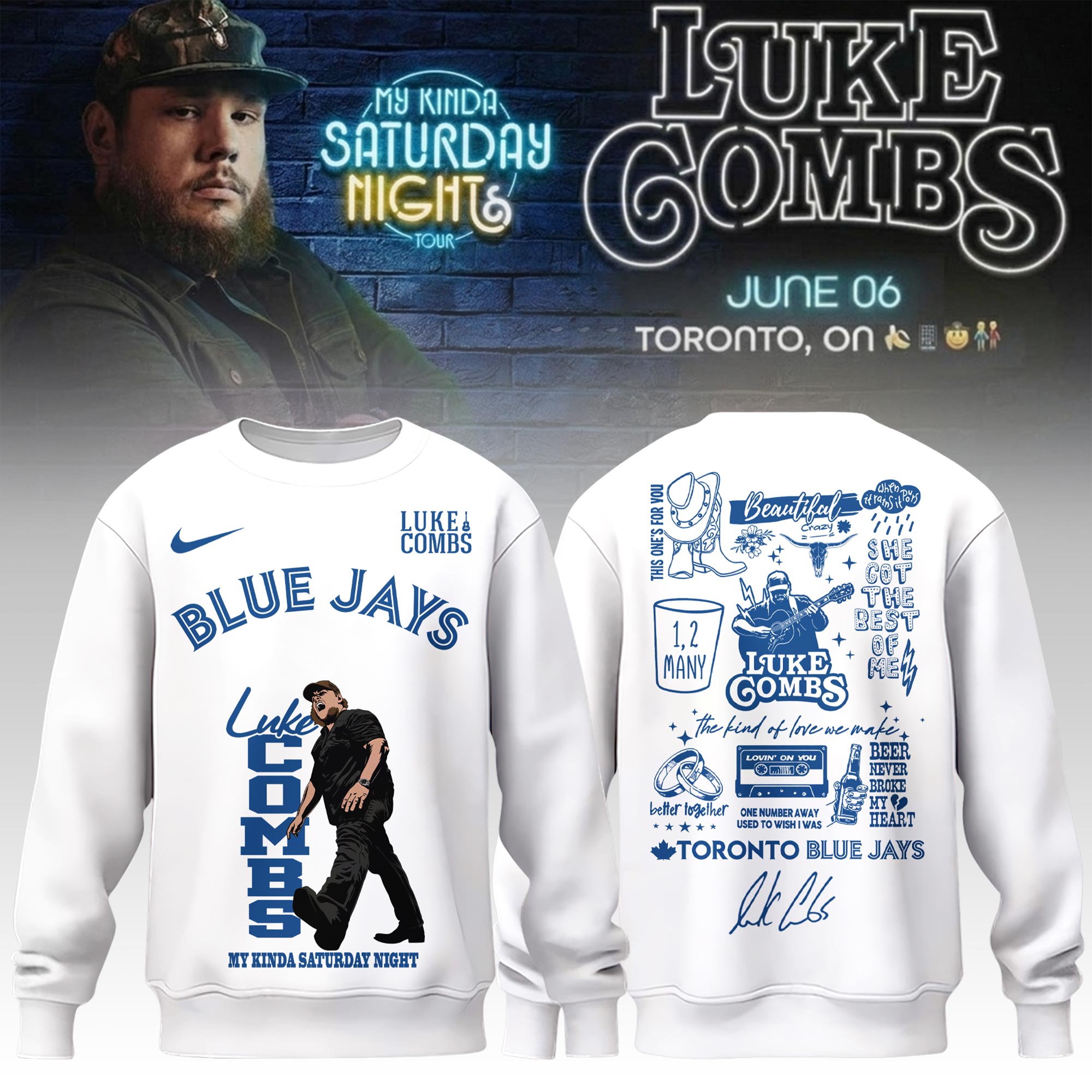 _ TOR x LC My Kinda Saturday Night Tour 2026 Limited Editions Sweatshirt