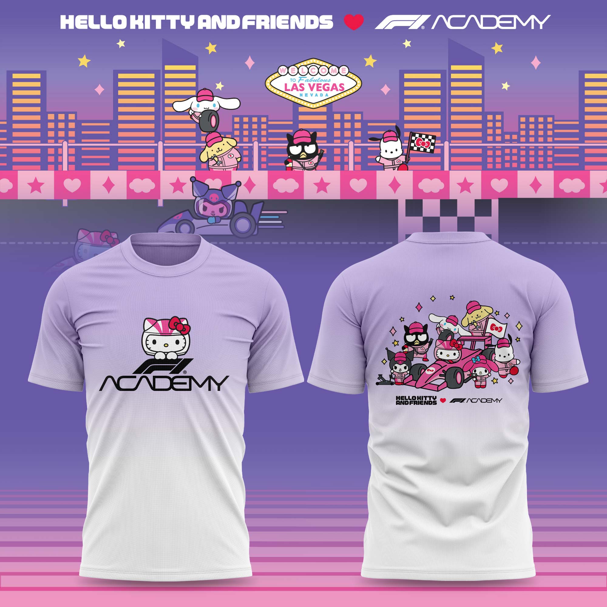 _ Hello Kitty And Friends x F1 Academy Limited T-shirt