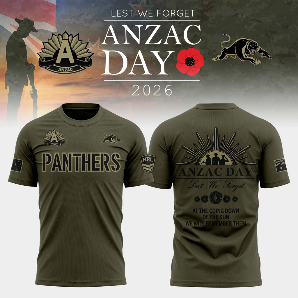 Penrith Panthers Anzac Day T-shirt