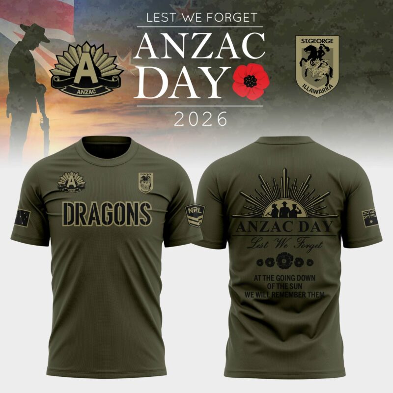 St. George Illawarra Dragons Anzac Day T-shirt