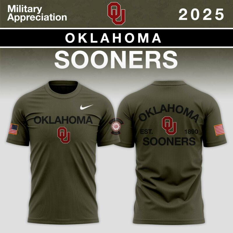 Oklahoma Sooners 2025 Military Appreciation Limited Edition T-shirt