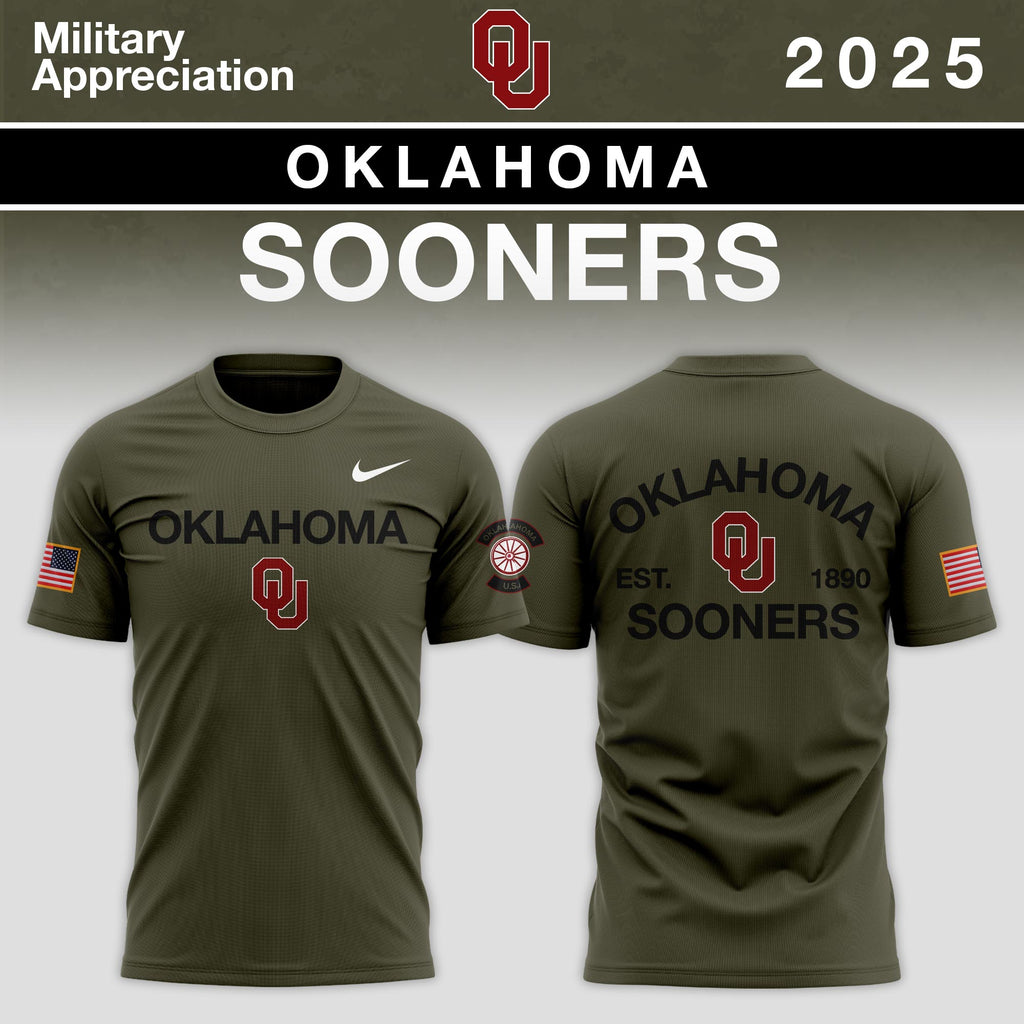 Oklahoma Sooners 2025 Military Appreciation Limited Edition T-shirt
