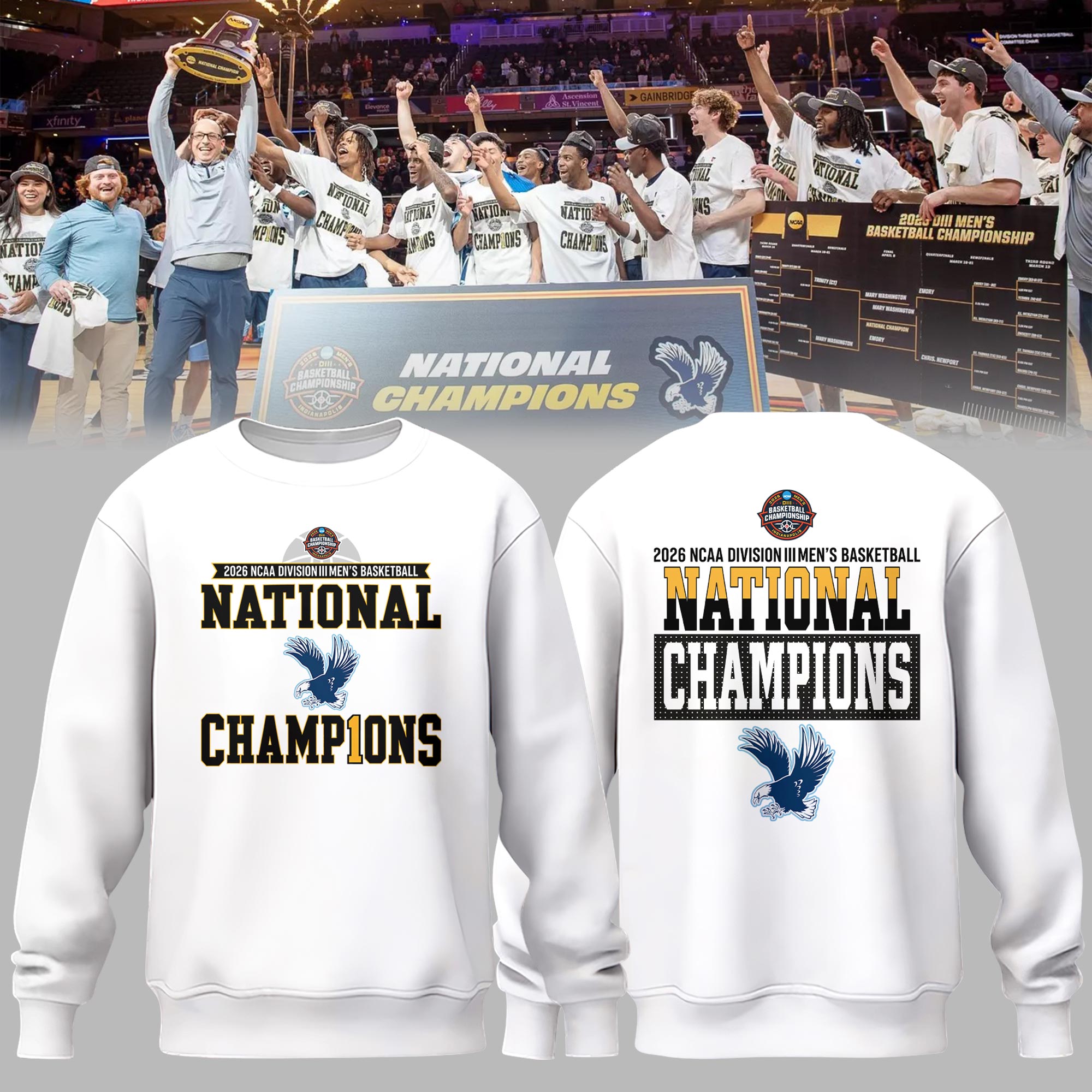 UMW 2026 NCAA Division III Men's Basketball National Champions Sweatshirt
