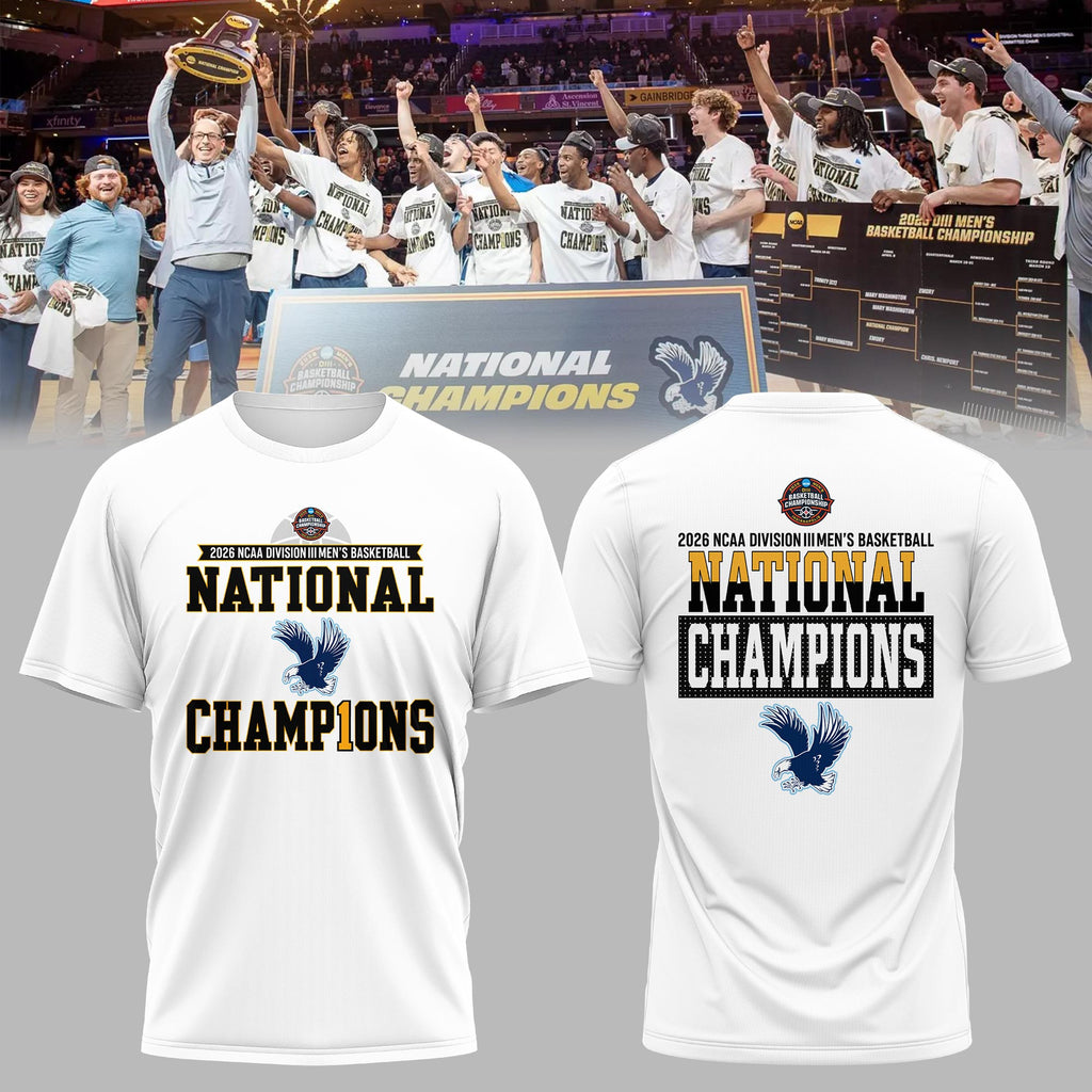 UMW 2026 NCAA Division III Men's Basketball National Champions T-Shirt