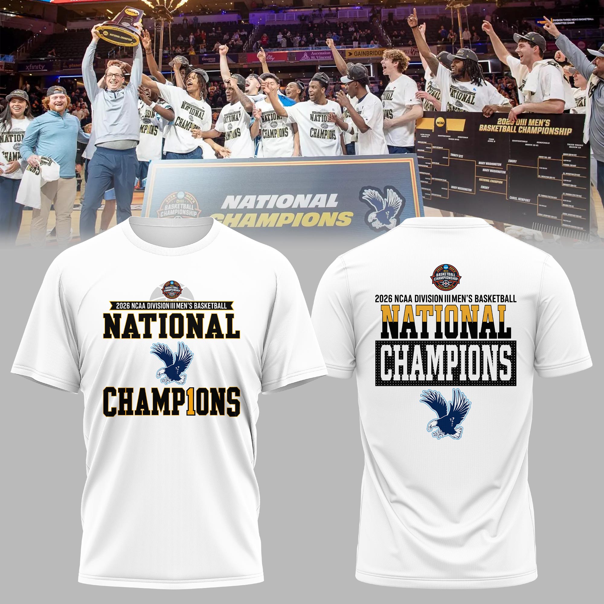 UMW 2026 NCAA Division III Men's Basketball National Champions T-Shirt