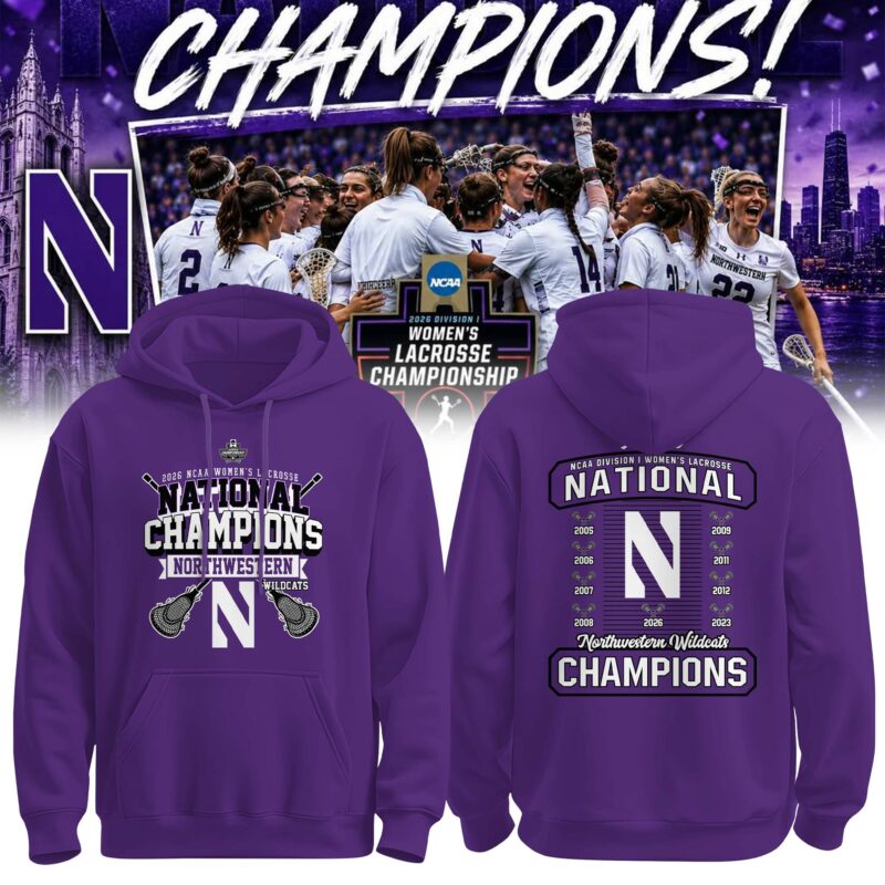 NW 2026 NCAA Women’s Lacrosse National Champions Hoodie