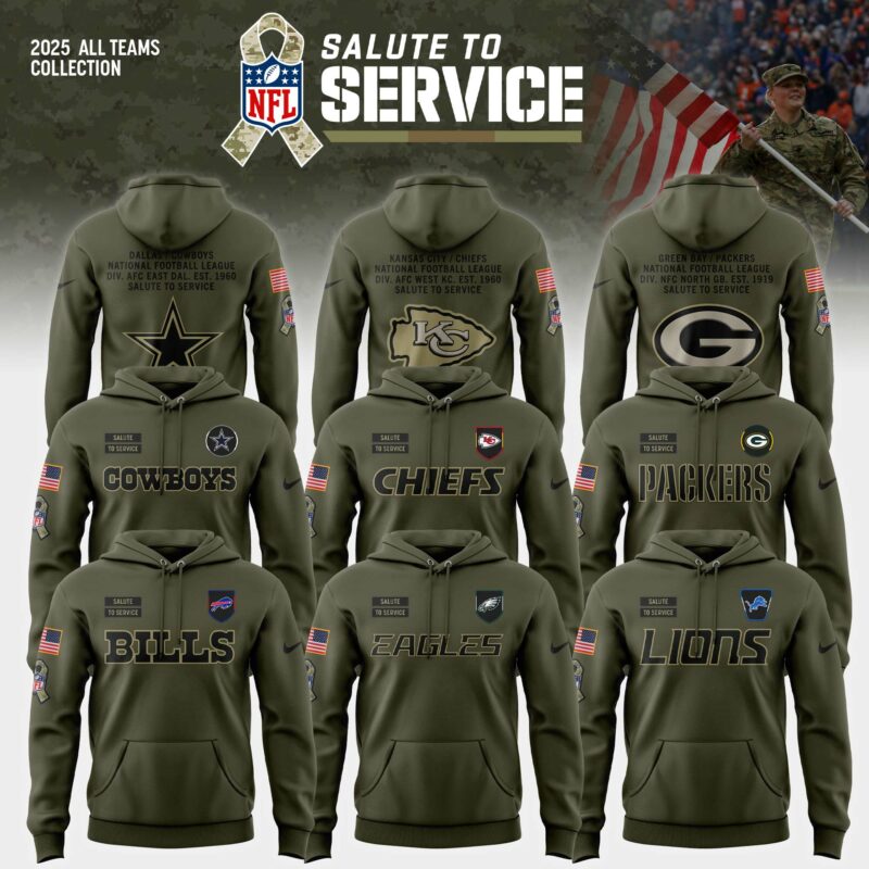 _ NFL Teams 2025 Salute to Service Limited Hoodie