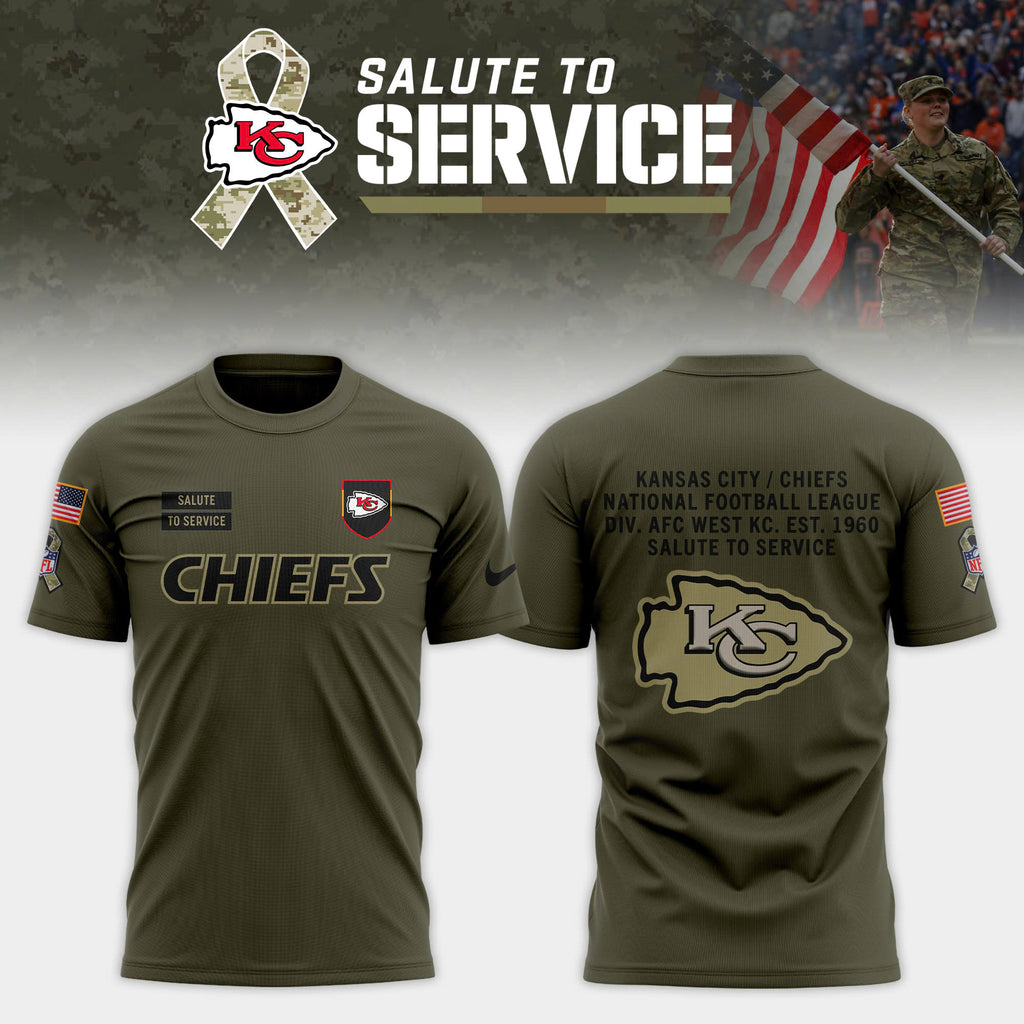 _ Kansas City Chiefs 2025 Salute to Service Limited T-shirt