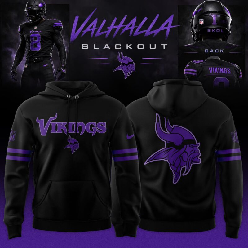 Minnesota Vikings ‘Black Out’ 2026 Special Edition Hoodie
