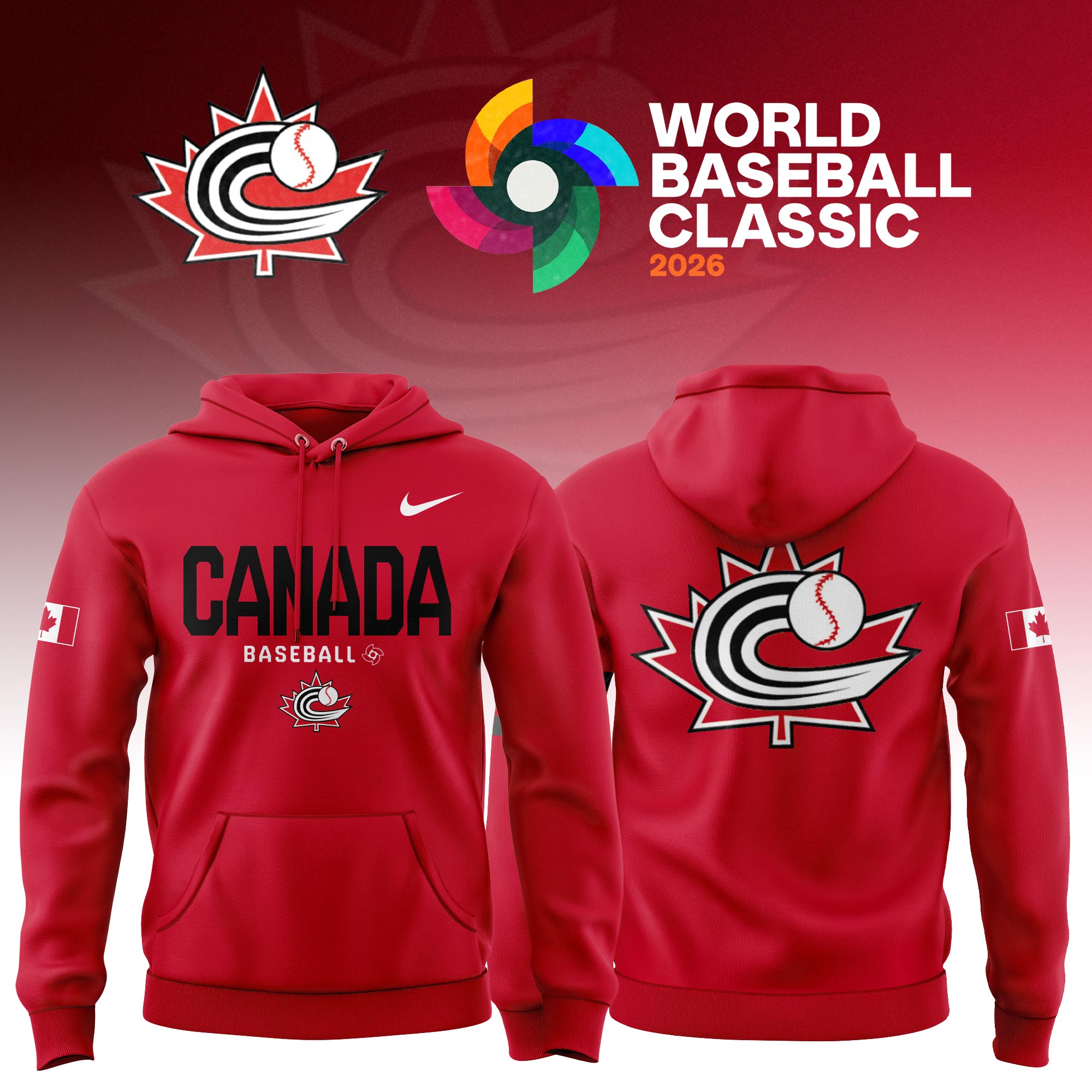 Canada Baseball 2026 World Baseball Classic Hoodie