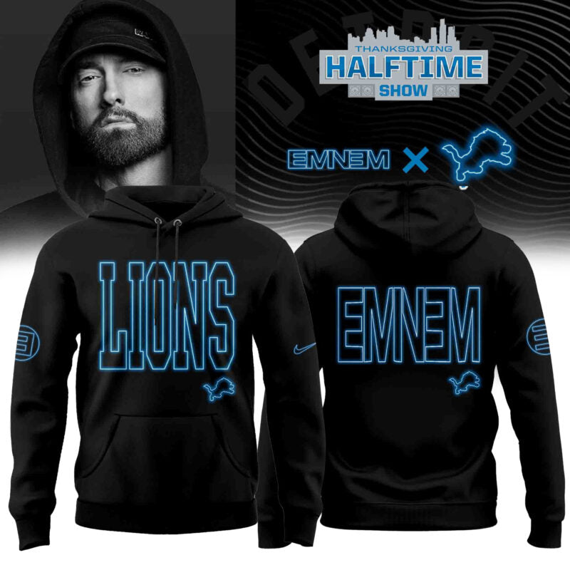 _ .Eminem x Detroit Lions Limited Edition Hoodie