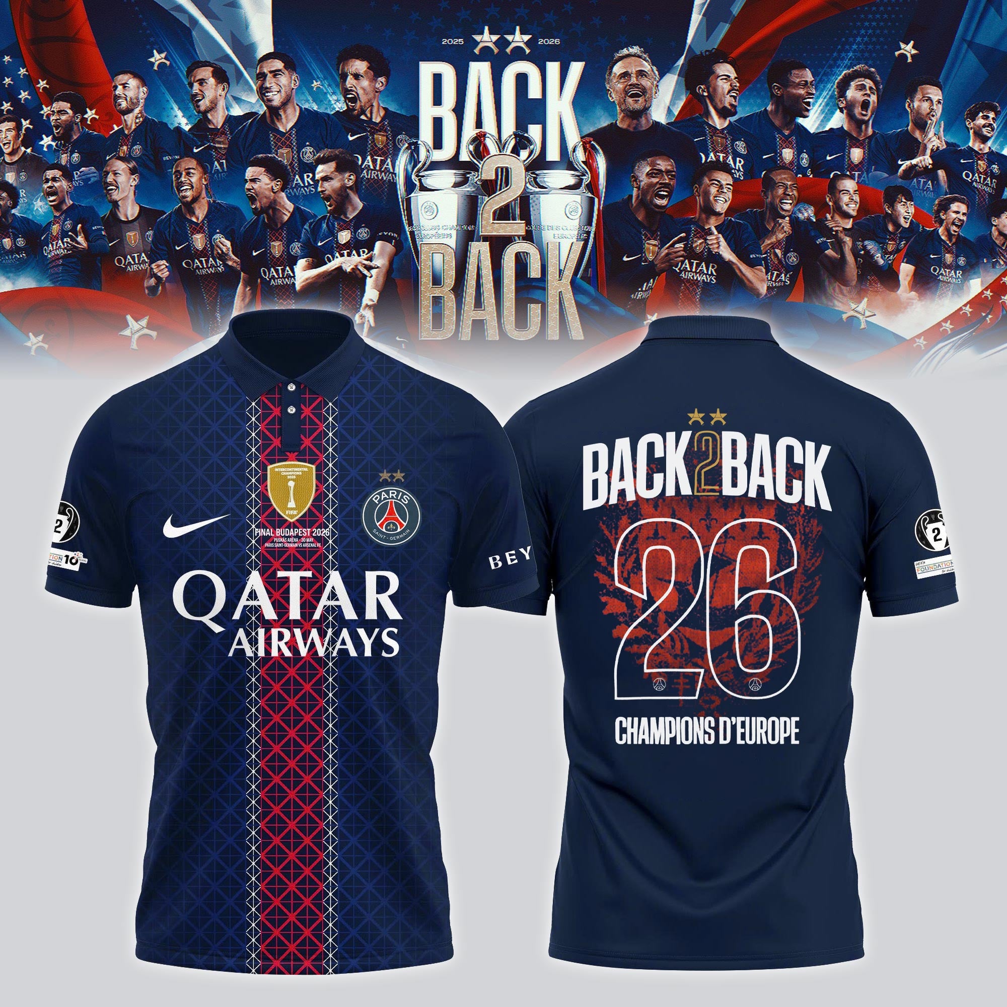 _ PSG 2026 Champions League Winners Special Edition Polo