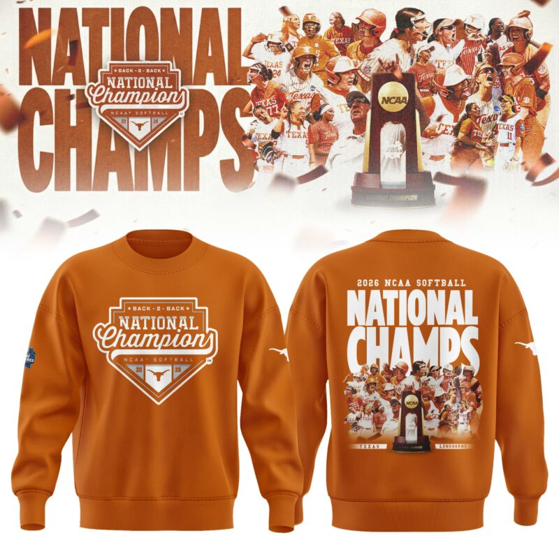 Texas Longhorns 2026 NCAA Softball Women's College World Series National Champions Sweater