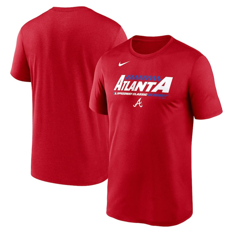 Atlanta Braves 2025 MLB Speedway Classic T-Shirt - Red
