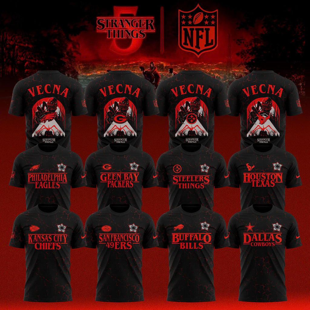 _ NFL Teams x Stranger Things Limited T-shirt
