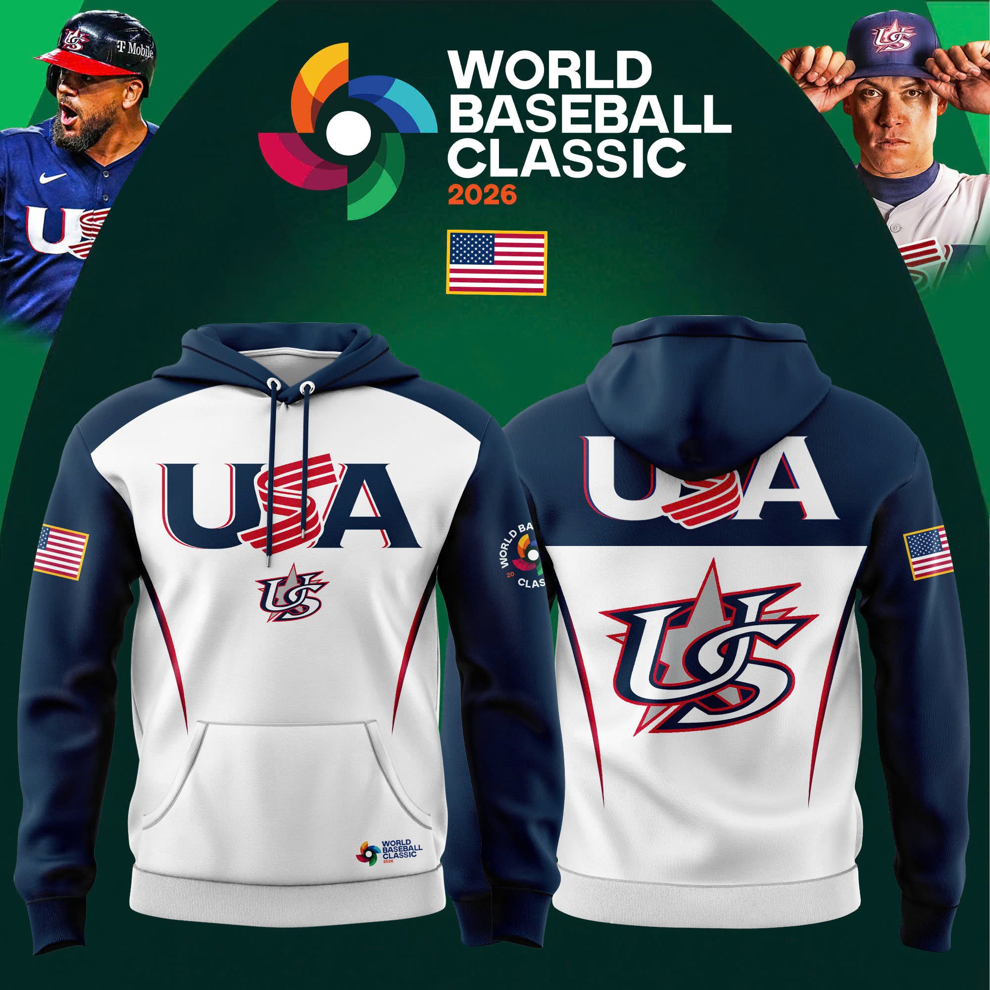 _ USA Baseball Team 2026 World Baseball Classic Limited Hoodie