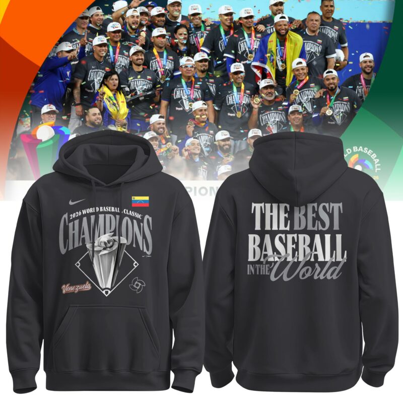 Venezuela Baseball 2026 World Baseball Classic Champions Locker Room Hoodie