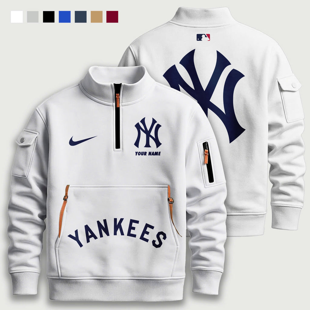 NYY_Quarter Zipper Sweatshirt
