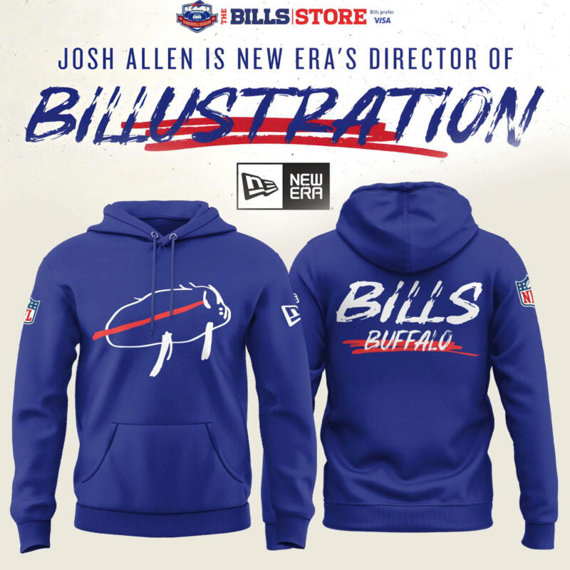 _Buffalo Bills Charging Potato Blue Hoodie