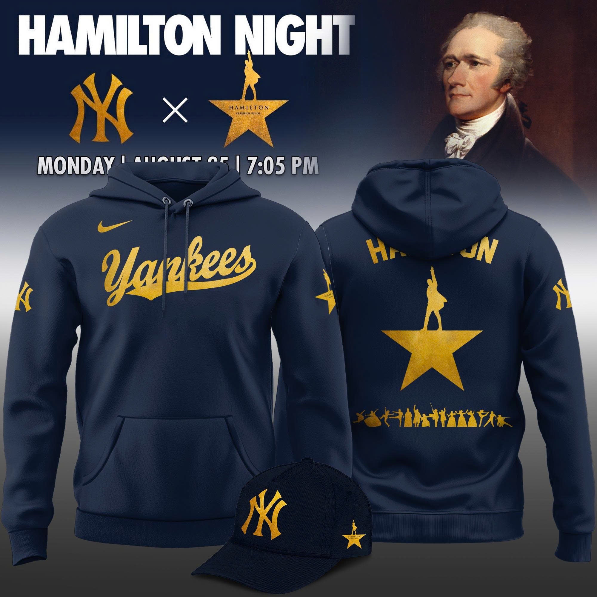 ..New York Yankees MLB x Hamilton Night 2025 Limited Edition Hoodie