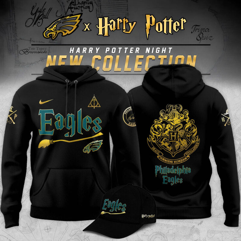 _Philadelphia Eagles x Harry Potter Limited Edition Hoodie - Black