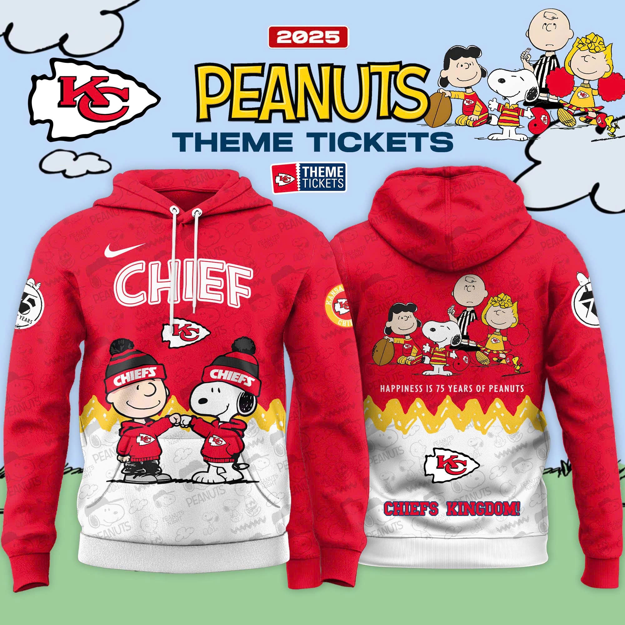 _ Kansas City Chiefs x Peanuts Limited Editions 2025 Hoodie